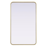Remy Rectangular Mirror - Brass