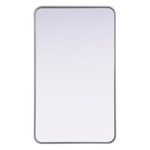 Remy Rectangular Mirror - Silver
