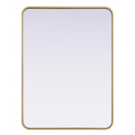 Remy Rectangular Mirror - Brass