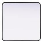 Remy Square Mirror - Black