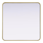 Remy Square Mirror - Brass