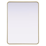 Remy Rectangular Mirror - Brass