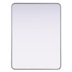 Remy Rectangular Mirror - Silver