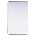 Remy Rectangular Mirror - Silver