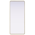 Remy Rectangular Mirror - Brass