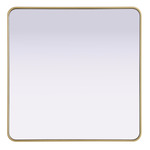 Remy Square Mirror - Brass