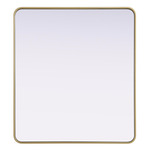 Remy Rectangular Mirror - Brass