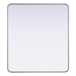 Remy Rectangular Mirror - Silver