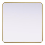 Remy Square Mirror - Brass