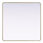 Remy Square Mirror - Brass