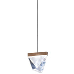 Tripla Pendant - Bronze / Clear