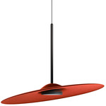 Acustica Pendant - Black Anodized / Coral
