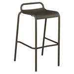 Luxembourg Bar Stool with Low Back Set of 2 - Tonka Brown