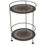 Guinguette Perforated Side Table - Tonka Brown