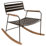 Surprising Teak Rocking Chair - Tonka Brown / Natural Wood