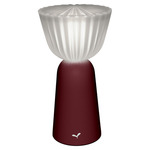 Swiing Mini Portable Table Lamp - Black Cherry / White