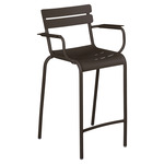 Luxembourg Counter / Bar Stool with High Back Set of 2 - Tonka Brown