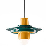 Deco Voila Pendant - Green / Yellow