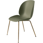 Beetle Dining Chair - Antique Brass / Fern Green