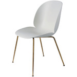 Beetle Dining Chair - Antique Brass / Lunar Grey