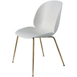 Beetle Dining Chair - Antique Brass / Lunar Grey