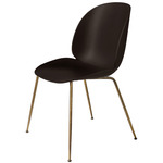 Beetle Dining Chair - Antique Brass / Mocha Brown