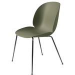 Beetle Dining Chair - Black Chrome / Fern Green