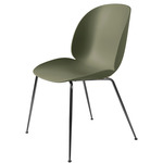 Beetle Dining Chair - Black Chrome / Fern Green