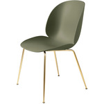 Beetle Dining Chair - Brass Semi Matte / Fern Green