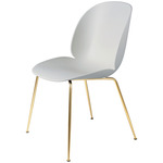 Beetle Dining Chair - Brass Semi Matte / Lunar Grey