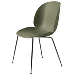 Beetle Dining Chair - Set of 4 - Black Chrome / Fern Green