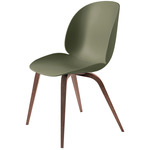 Beetle Dining Chair - American Walnut / Fern Green
