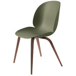 Beetle Dining Chair - American Walnut / Fern Green