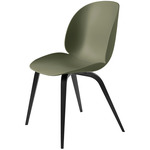Beetle Dining Chair - Black Stained Beech / Fern Green