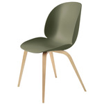 Beetle Dining Chair - Oak / Fern Green