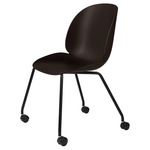 Beetle 4-Leg Meeting Chair - Black / Mocha Brown