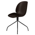Beetle Swivel Meeting Chair - Black Matte / Mocha Brown