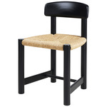 Daumiller Side Chair - Black / Natural Rush