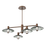 Cirrus Mobile Chandelier - Burnished Bronze / Smoke Granite