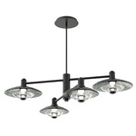 Cirrus Mobile Chandelier - Matte Black / Smoke Granite