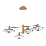 Cirrus Mobile Chandelier - Novel Brass / Clear Granite