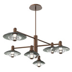 Cirrus Mobile Chandelier - Burnished Bronze / Smoke Granite