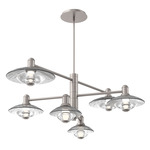 Cirrus Mobile Chandelier - Beige Silver / Clear Granite