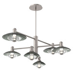 Cirrus Mobile Chandelier - Beige Silver / Smoke Granite