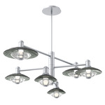 Cirrus Mobile Chandelier - Classic Silver / Smoke Granite