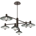 Cirrus Mobile Chandelier - Flat Bronze / Smoke Granite
