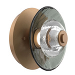 Cirrus Wall Sconce / Ceiling Flush Light - Novel Brass / Smoke Granite