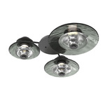 Cirrus Hub & Spoke Ceiling / Wall Sconce - Graphite / Smoke Granite