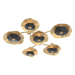 Cumulus Hub & Spoke Ceiling / Wall Sconce - Gilded Brass