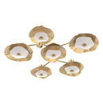 Cumulus Hub & Spoke Ceiling / Wall Sconce - Gilded Brass